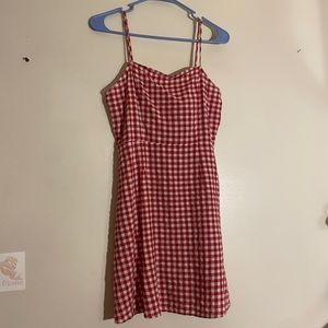 red gingham altar'd state dress